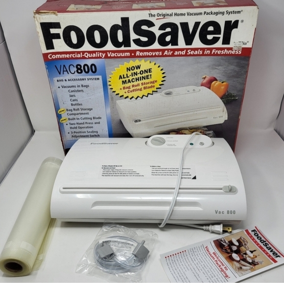 Foodsaver Vac 800 Vacuum Sealing Kit for Homesteading Food Prep Freezer Storage - Picture 1 of 3
